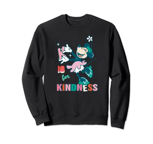 Sweatshirt Disney Minnie Mouse K is for Kindness idée cadeau anniversaire