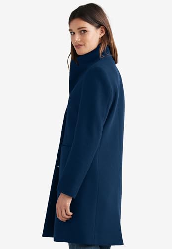 ellos Plus Size Classic Wool-Blend Coat3