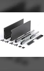 Steel Gold Tandem Drawer Box System with Decorative Cover & Soft Close Channel 65 Kg Load Capacity (20