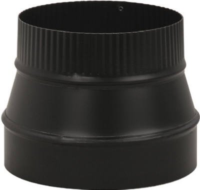 Amazon.com: Black Stove Pipe Flue Reducer, Small Crimp End, 24-Ga., 5 x 4-In.  : Home u0026 Kitchen