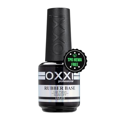 OXXI Professional 1X15ml Rubber Base Gel Nail Polish Tpo Hema Free,Thick Nail Base Coat...