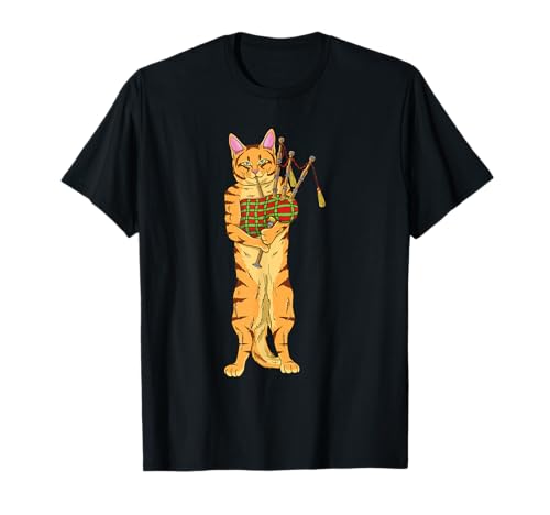Chat Jouant De La Cornemuse - Chat Jouant De La Cornemuse Pour Joueur De Cornemuse T-Shirt