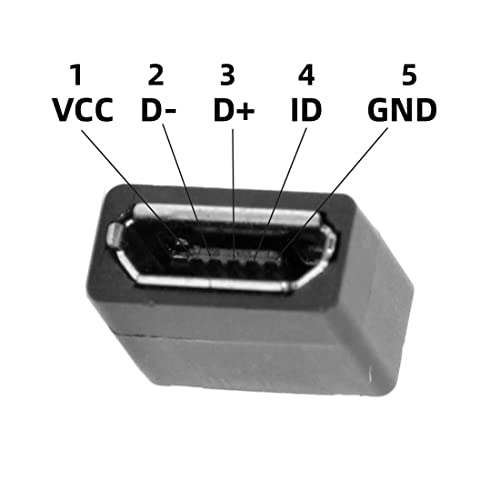 CY 50pcs Type B Micro USB Female 5 Pin Jack Port Socket Connector Solder Type Repair Parts by CHENYANG, Micro USB 50PCS - Image 4