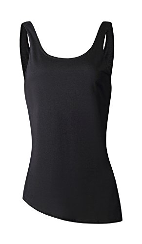 Elsofer Womens Black Sexy Backless Shirt Cute Open Back Junior Workout Tank Tops (S, Black)