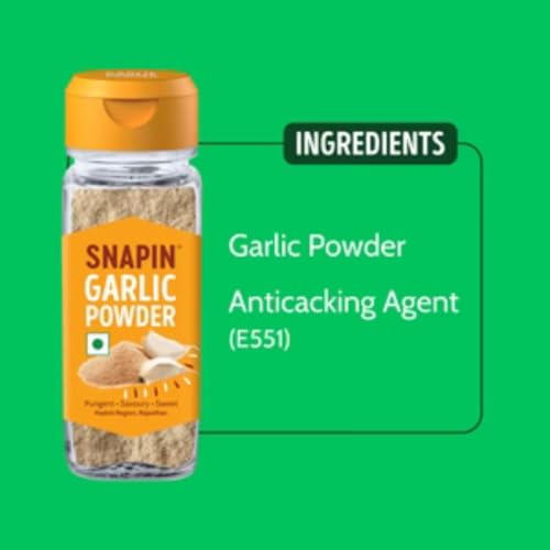 Image of Snapin Garlic Powder & White Onion Powder (50g+50g) | Ready to use | Sourced From Rajasthan & Gujarat | Zero added Colours, Fillers & Preservatives | Pack of 2