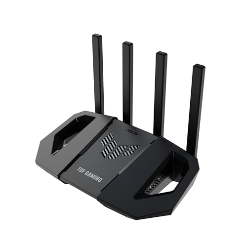 ASUS TUF Gaming BE3600 Dual Band WiFi 7 Router, 2.5Gbps Port, Mobile Game Mode, Subscription-Free Security, Mesh WiFi Support, Gear Accelerator, Adaptive QoS, Port Forwarding, Mobile Tethering