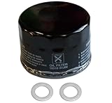 Oil Filter 16510-87J00 & 2pcs Drain Plug Gasket 09168-12012 for Suzuki 25HP-70HP Outboard Engine