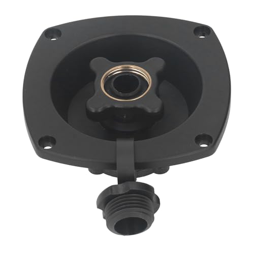Image of RV Wall Mount Water Inlet Pressure Regulated City Water Entry with Quick Connector ABS Pressure Regulated Entry for Trailer Boat (Black)
