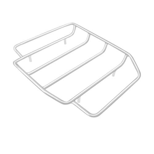 Porte-bagages de moto custom noir et chrome, grille de coffre arrière Road King CVO 1984-2021