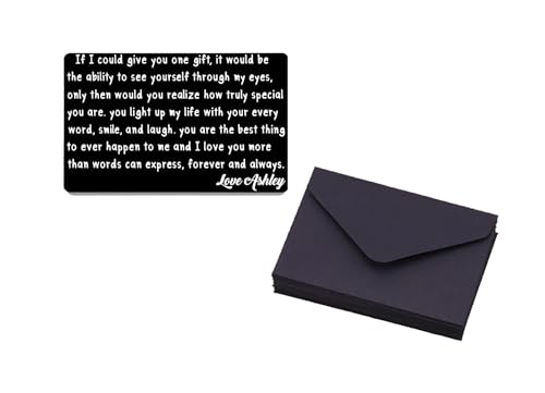 Engraved Wallet Card Insert - Personalized Wallet Card - Anniversary Gifts - Husband Gift - Boyfriend Gift - Gift for Couples -Custom Wallet Card Insert3