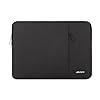 MOSISO Funda vertical de poliéster con bolsillo para laptop de 13 y 13.3 pulgadas, para computadora MacBook Air, Pro 13. Pro 14, HP, Dell, ASUS y Lenovo, negro