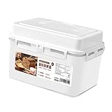 FLCPJGV Caja Caja Organizadora de Pan Contenedor Hermético con Tapa Material PP con Asa Portátil Adecuada para Hogar Cocina Oficina