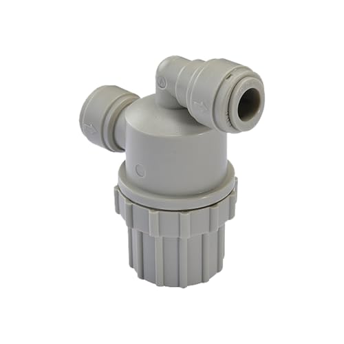 Image of NeoFit - Acetal Gray Push-in Filter Strainer (Gray, 3 /8 inch x 3 /8 inch Push-to-Connect), 100 Mesh (150 Micron) Stainless Steel Screen for Water, Air, and Fluid Filtration Systems