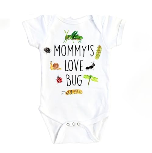 Bug Mommy Love - Baby Boy Girl Clothes Infant Bodysuit Funny Cute Newborn