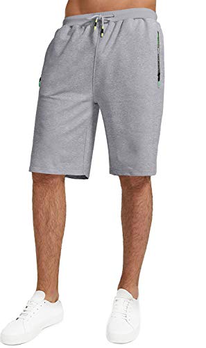 YTD Men's Shorts Casual Classic Fit Drawstring Summer Beach Shorts with Elastic Waist and Pockets3