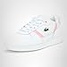 Lacoste Women's T-Clip Set Sneaker, White/Light Pink, 6