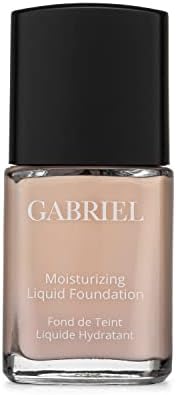 Gabriel Cosmetics Liquid Foundation, Organic Formula- 1 fl oz. (Pale Ivory, 1.0)
