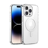 Head Case Designs Trasparente Custodia Rigida in Cristallo con Bumper Compatibile con Apple iPhone 14 Pro Max e Compatibile con MagSafe