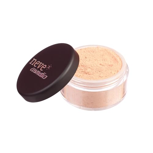 Neve Cosmetics fondotinta minerale in polvere High Coverage coprente, adatto a pelli da normali a grasse | "Light Warm"