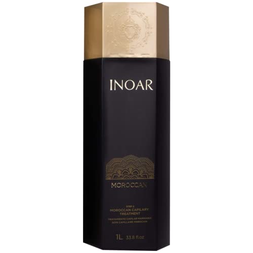 INOAR – Moroccan Capilary Keratin Smoothing Treatment – Step 2 Only - Curly Hair Care - Vegan Hair Product - Cruelty Free Haircare for Men and Women (33.8 oz.)