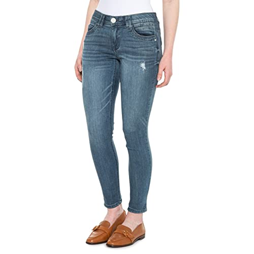 Democracy Women's Ab Solution Straight Leg Jean, Mid Rise Freedom Blue, 4