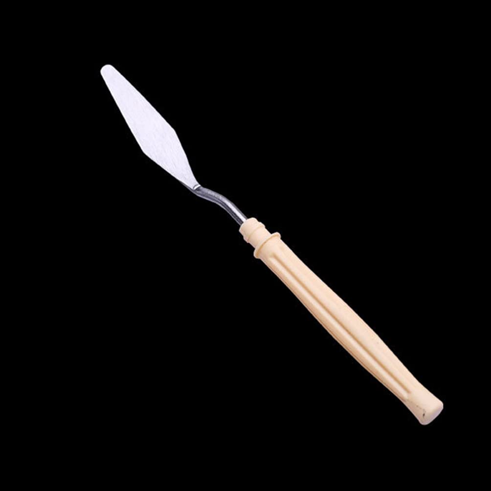 EXCEART Stainless Paint Scrapper Set 5pcs Oil Painting Mixing Tool Spatula Ideal for Home Artistic Projects Paint Craft