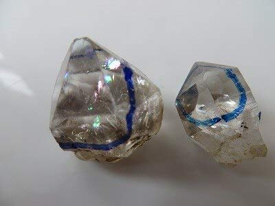 Cristallo Naturale Grezzo 2 Cristallo di Quarzo Trasparente Acqua Tibet Diamante Herkimer W Ottimo
