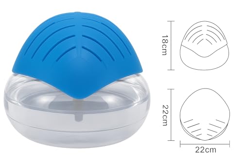 Image of 2-in-1 Air Diffuser & Humidifier - White Aroma Diffuser for Bedroom, Office - 500ml Capacity - BLUE