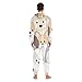 Yuiboo Fresh Soft-tone Pup GangUnisex Adults One Piecing Pajama Matching Hooded Costumes