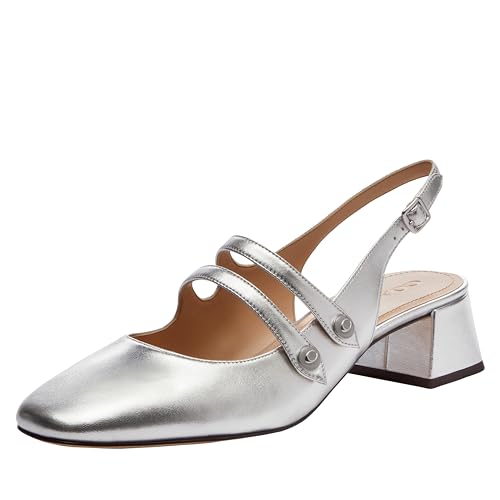 Coach Women's Winley Metallic Slingback Mary Jane Flat