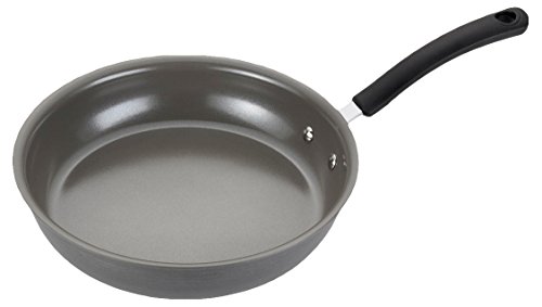 T-fal E78907 Precision Hard Anodized Nonstick Ceramic Coating PTFE PFOA and Cadmium Free Scratch Resistant Dishwasher Safe Oven Safe Fry Pan Cookware, 12-Inch, Black