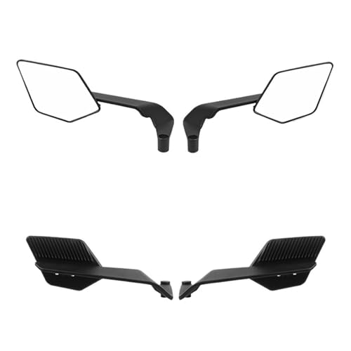 Espejos de extremo de manillar moto en aluminio mecanizado para Aprilia Dorsoduro retrovisores