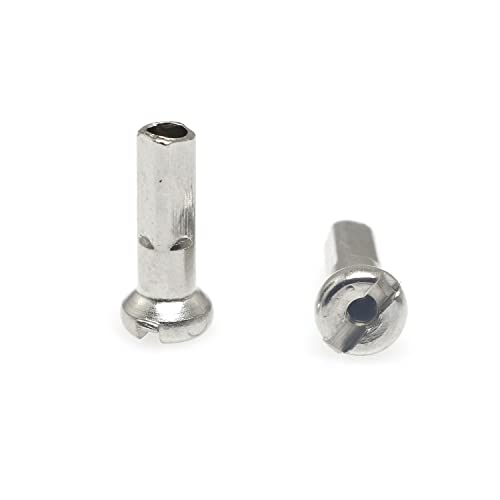Welwik BSN15GEC-S-36 36Pcs 14Mm Bike Spoke Nipples Silver Bike 14G Spoke Nipples End Tips Nipples End Caps thumb #2