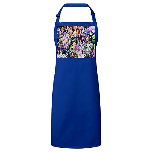 Tablier anime patchwork bleu pour cuisiner vos ramen à la maison