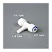 Generic 1/4 OD PE TUBE to tube Quick Connector Family drinking water RO filter reverse osmosis system(A-1 PCS)