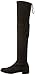 Stuart Weitzman Women's Lowland Over-The-Knee Boot,Black Suede,7.5 Medium US
