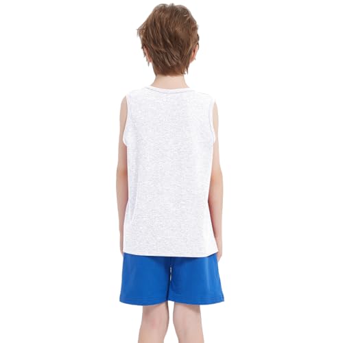 Image of 4 Pack Boys Toddler French Terry Cotton Shorts with Drawstring for Kids