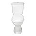 Signature Hardware 393188 Kennard Dual-Flush European Rear Outlet Skirted Toilet - Two-Piece - Elongated