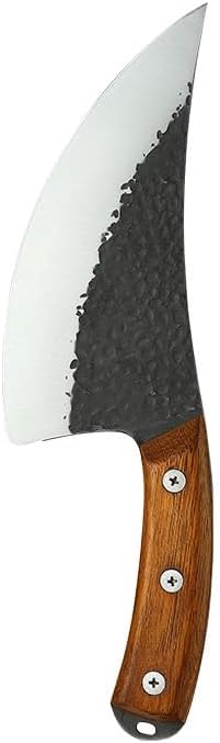 Meat Cleaver,Cleaver Knife High Carbon Steel Kitchen Butchering Knives for Slaughtering Pig Sheep Fish Cooking knife Pork Meat Cleaver (Color : Small31.7cm)