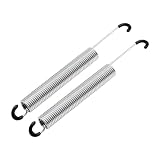 yaaqoo 2 PCS 7 inch Recliner Sofa Spring, Chair Mechanism Tension Springs Replacement Part with One Side Long Neck Hook Style