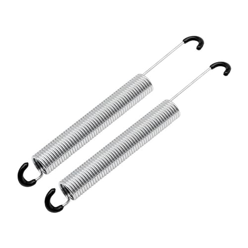yaaqoo 2 PCS 7 inch Recliner Sofa Spring, Chair Mechanism Tension Springs Replacement Part with One Side Long Neck Hook Style