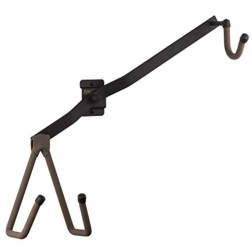 String Swing Horizontal Electric Guitar Holder for Normal or Headless Solid, Hollow and Semi-Hollow Bodied Guitars Wall Mount. Up to 15lbs BCC151-N-FW