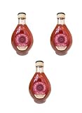 Due Vittorie Aceto di Vino Rosso Non Filtrato, 3 Bottiglie da 250ml, Fermentazione Spontanea, Naturalmente Torbido
