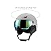 kowaku Gear for Skiing and Skateboarding with Ear Covers and Glasses, Gray 59 to 61cm