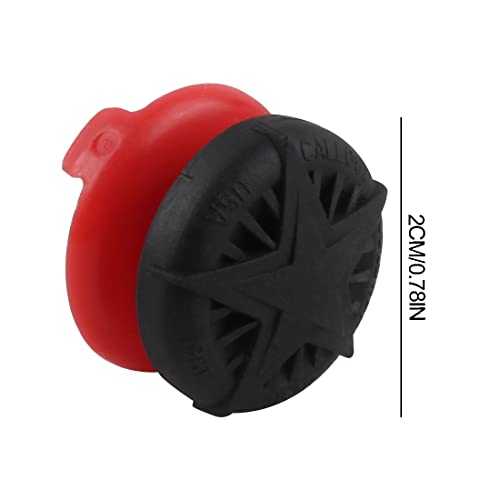 Grip Thumb Stick Silicone 2-Pièces Rouge pour PS4 et PS5 - Amélioration de Viseur et Réduction de la Fatigue des Pouces