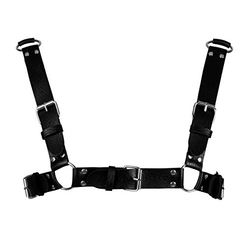 Men's Leather Body Harness Punk Chest Strap Harness Belt Adjustable Gothic Carnival Dance Costume Accessories