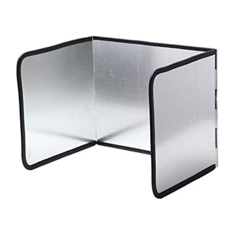 kaikki Anti Splatter Shield Guard, Non-Stick Foil Splash Board, 3-Sided Barrier Oil Block Splatter Guard, Oil Gas Stove Baffle for Kitchen Stove Cooking Frying Protector Cover