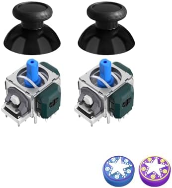 AKNES TMR Electromagnetic Joystick Replacement for Switch Pro Controller, Anti-Drift Stick Repair Accessories for Switch Pro Controller - 1 Pair