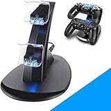 STMAN Dual USB Charging Charger Docking Station Stand for Playstation 4 PS4 / PS4 Slim Controller