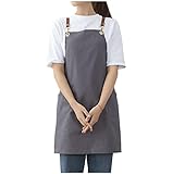 Excelente regalo ★ delantal elegante y práctico, que se puede usar en cocinas, jardines, campamentos, escuelas, restaurantes, panaderías, etc. Es el regalo más adecuado para el Día de la Madre, Navidad y otras festividades, a tus familiares o amigos les encantará.